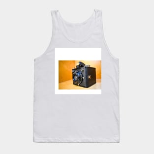 the vintage camera film ecopop photograph museum art Tank Top